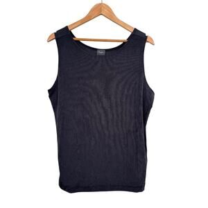NWT Chico’s Travelers Essential Reversible Tank Top Lavastone Gray Size 3 XL